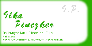 ilka pinczker business card